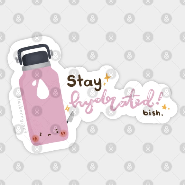 Stay Hydrated Sticker by laiberry